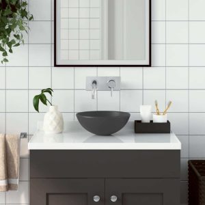 Round Ceramic Washbasin   Matte Ceramic Washbasin