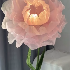 BloomLume Starry Lily: The Magical Auto-Opening LED Floor Lamp – A Breathing Flower of Light for Gardens & Living Rooms