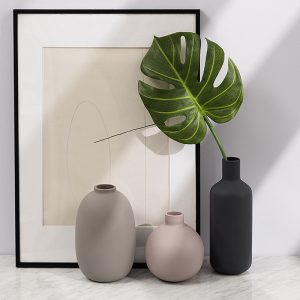 Curved Matte Porcelain for Fresh Blooms