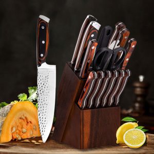Household Cooking Knife Stainless Steel 15 Pieces Suit